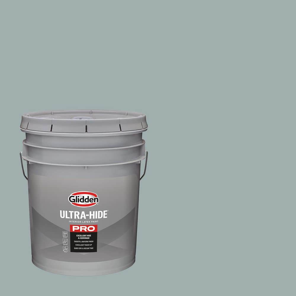 Glidden Ultra-Hide 5 gal. PPG10-04 Polaris Ultra Flat Interior Paint