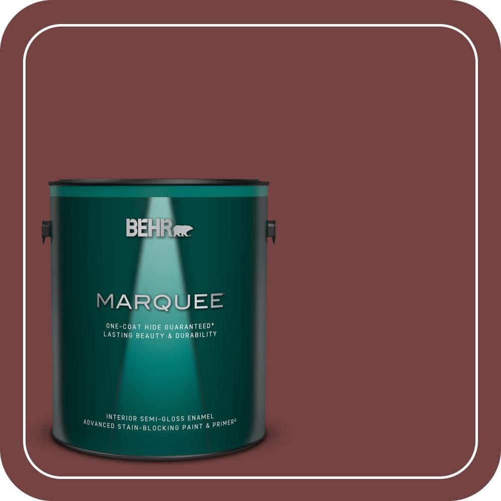 BEHR MARQUEE 1 gal. #S-H-150 Chianti Semi-Gloss Enamel Interior Paint & Primer