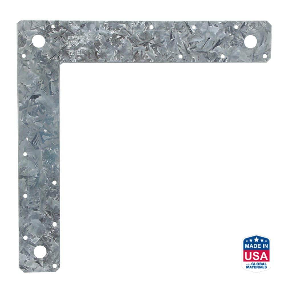 Simpson Strong-Tie 12 in. x 12 in. 14-Gauge Galvanized L Strap (1)