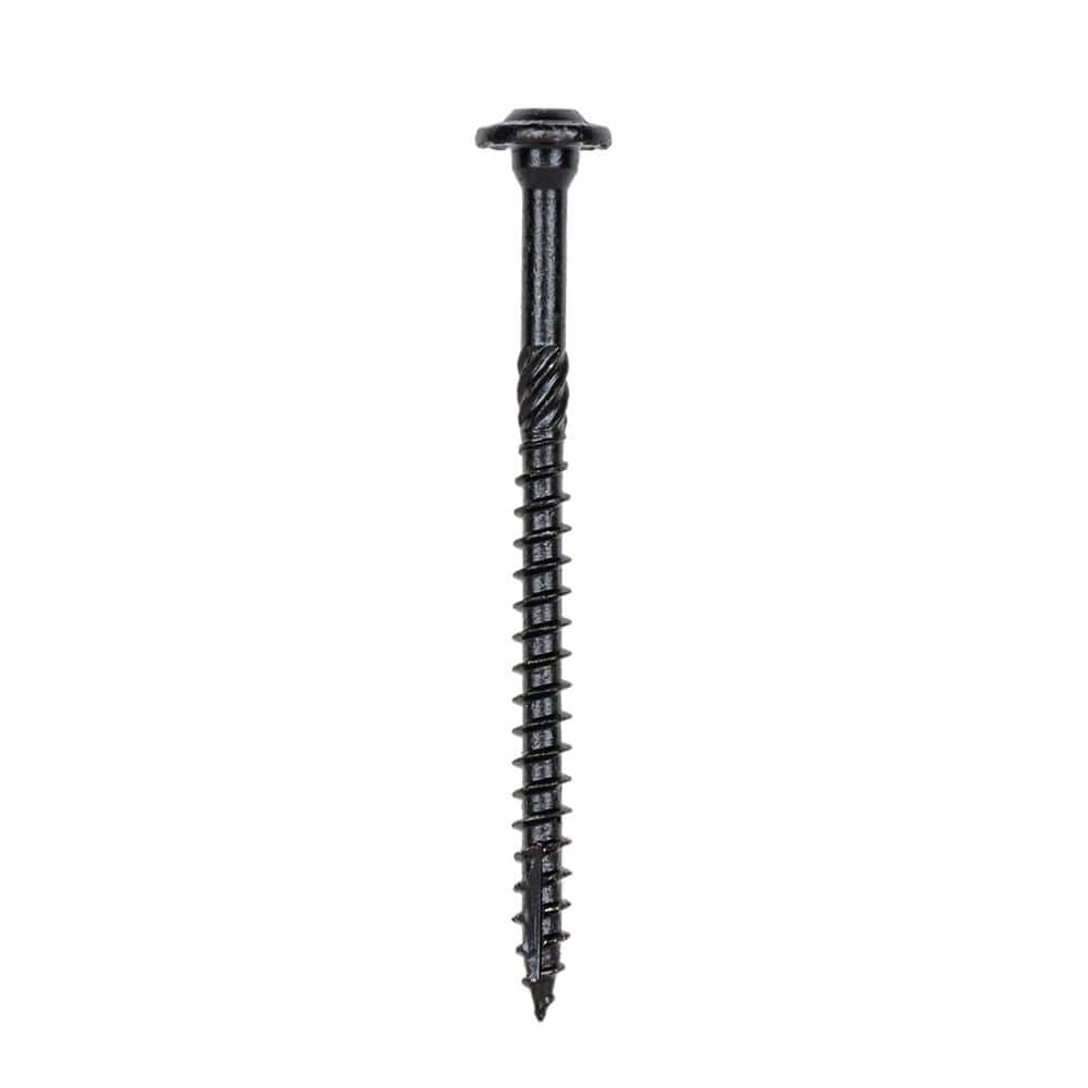 GRK Fasteners 5/16 in. x 4 in. Star Drive Low Profile Washer Head RSS Black Rugged Structural Wood Screw (25-Pack) (2)