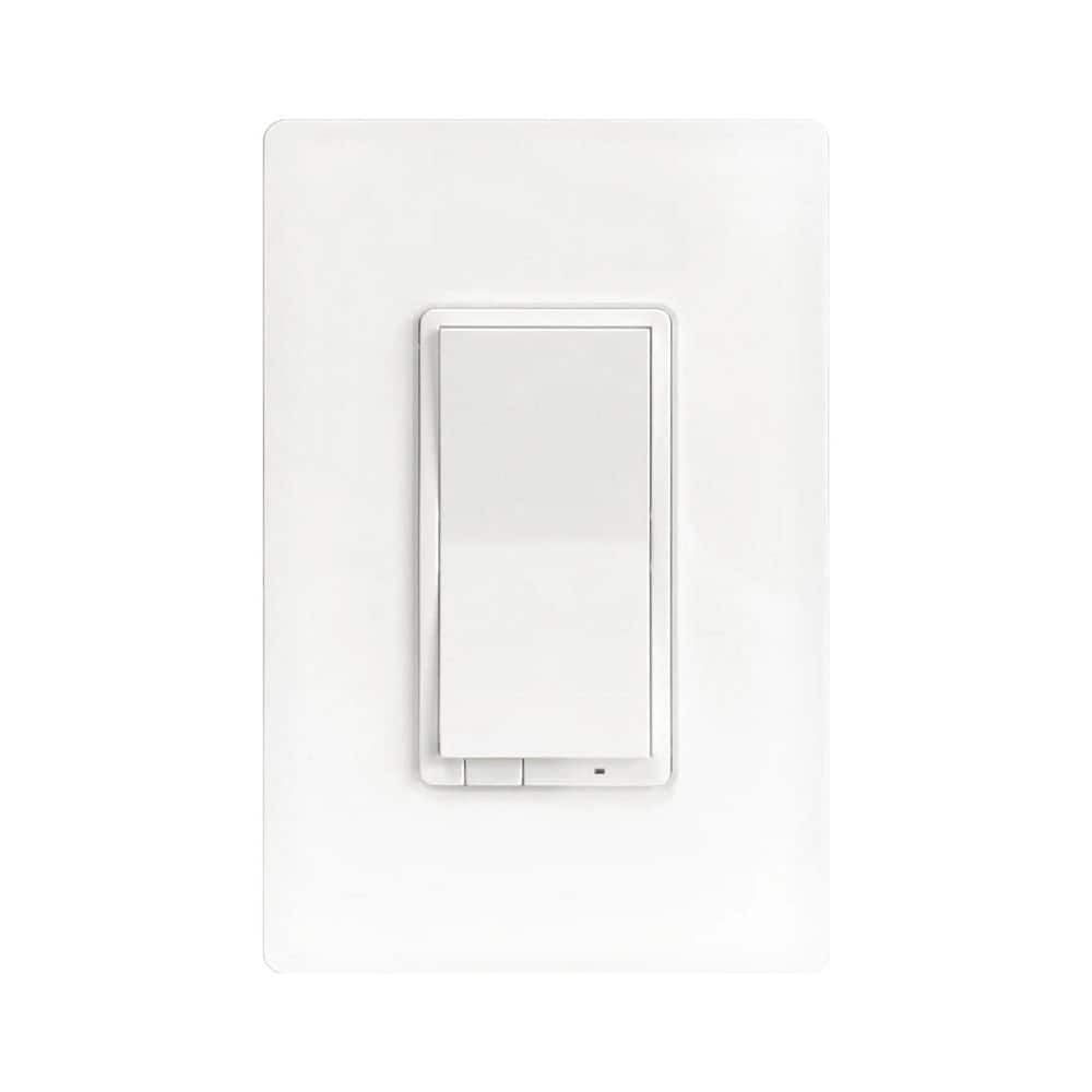HALO Pure Smart White Wi-Fi Dimmer Switch for Traditional Non-Smart Lighting, Connected by WiZ Pro-Hardwired-SWW-DIM-WH