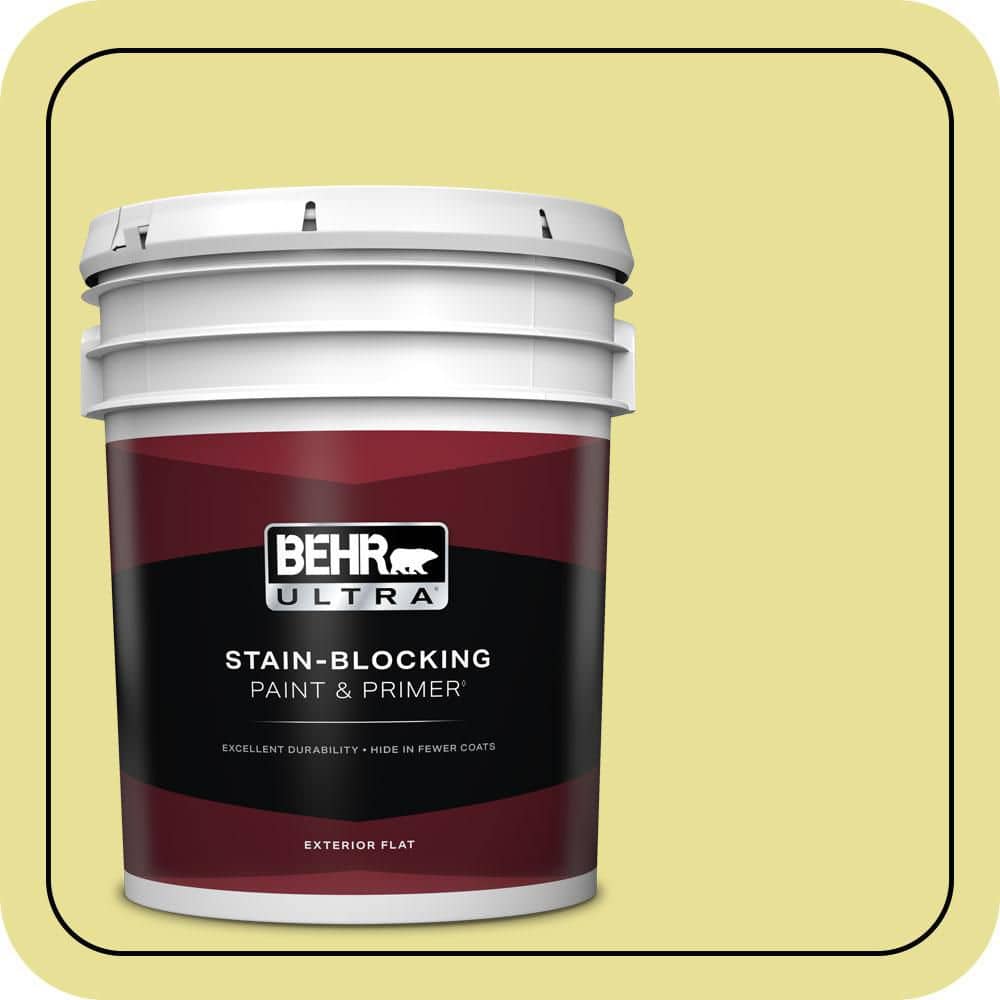 BEHR ULTRA 5 gal. #P340-3 Reviving Green Flat Exterior Paint & Primer