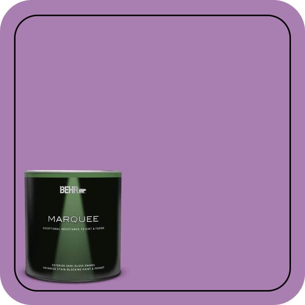 BEHR MARQUEE 1 qt. #P100-5 I Heart Potion Semi-Gloss Enamel Exterior Paint & Primer