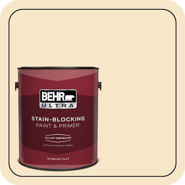 BEHR PREMIUM PLUS 5 gal. #M320-2 Rice Wine Semi-Gloss Enamel Low Odor Interior Paint & Primer (4)