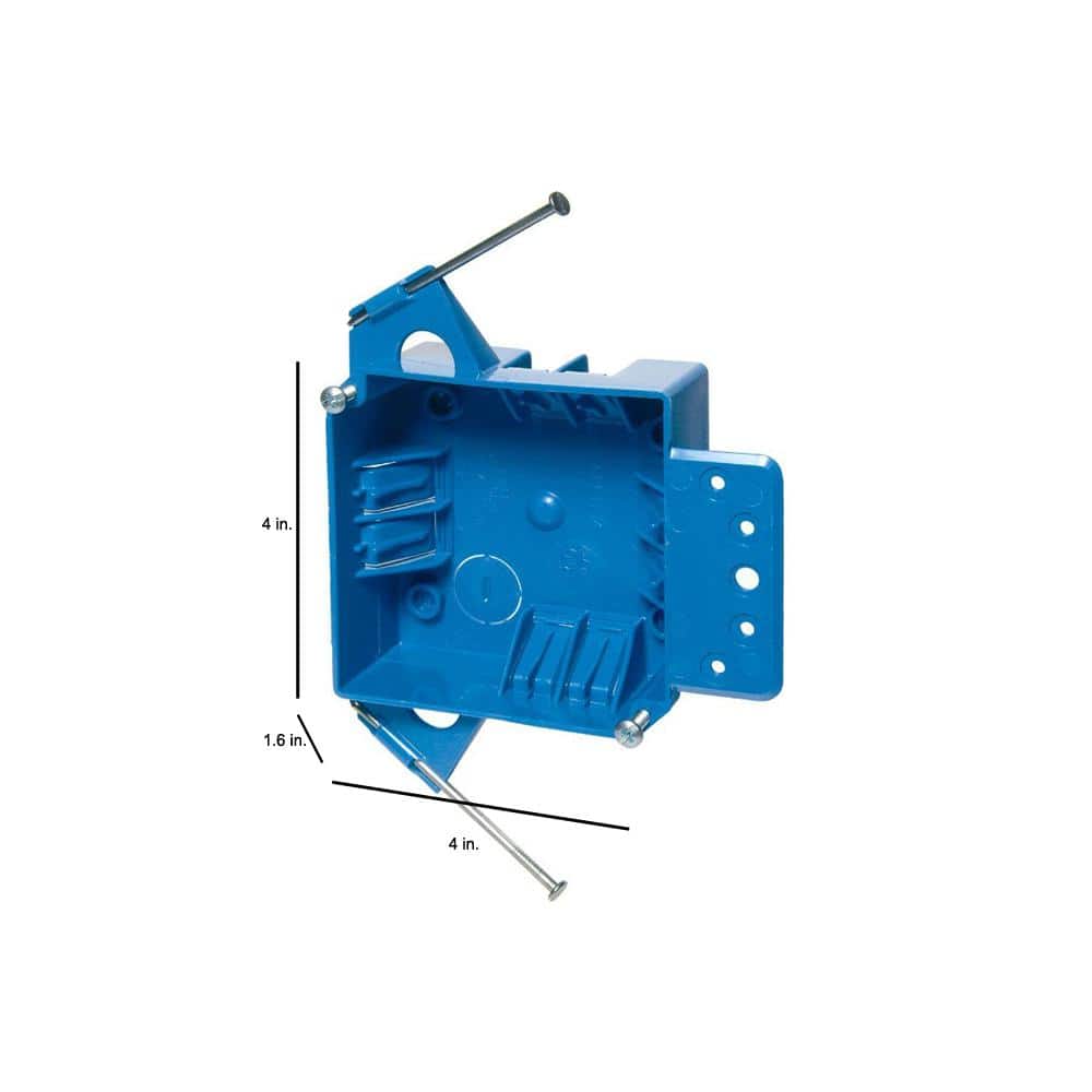 Carlon 2-Gang 18 cu. in. Electrical PVC New Work Electrical Switch and Outlet Box (B418AR-UPC) (4)