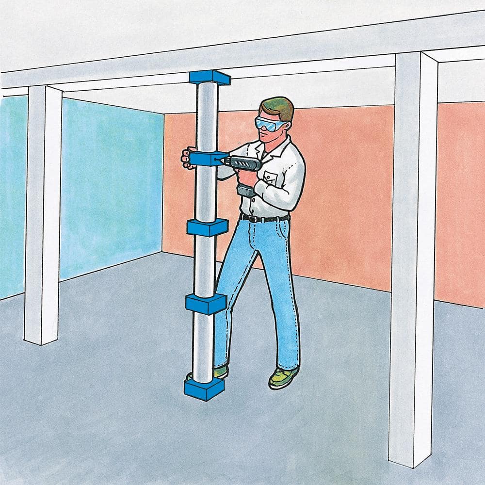 Grabber 4 in. Blue Nylon EZ Column Framing Kit (5-Pack) (3)