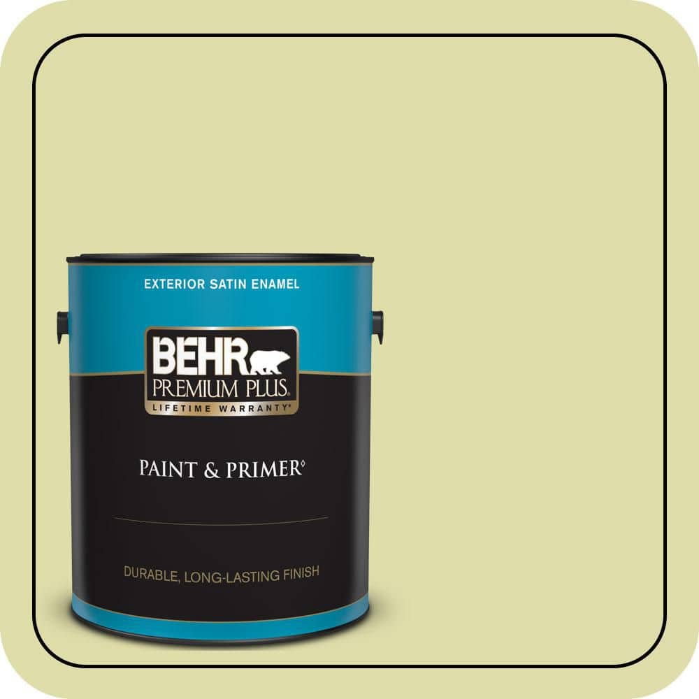 BEHR PREMIUM PLUS 1 gal. #P360-3 Tonic Satin Enamel Exterior Paint & Primer