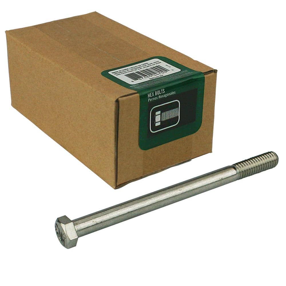 Everbilt 1/2 in.-13 x 8 in. Stainless Steel Hex Bolt (5-Pack)