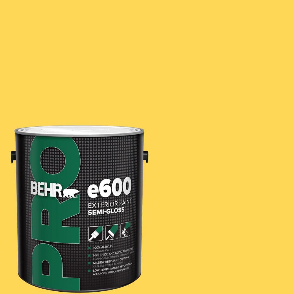 BEHR PRO 1 gal. #P300-6 Buzz-in Semi-Gloss Exterior Paint