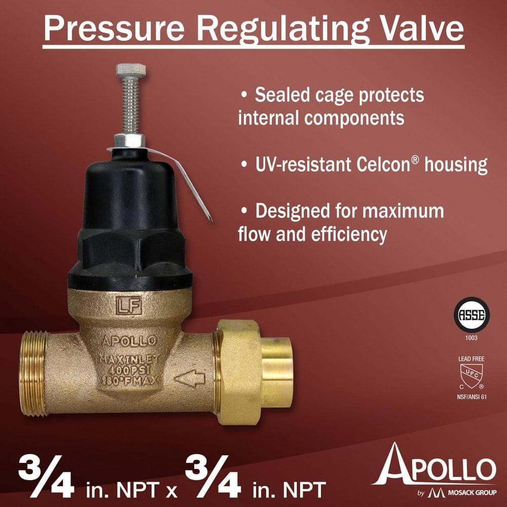 Apollo 3/4 in. x 3/4 in. Lead Free Bronze FNPT Pressure Reducing Valve (2)