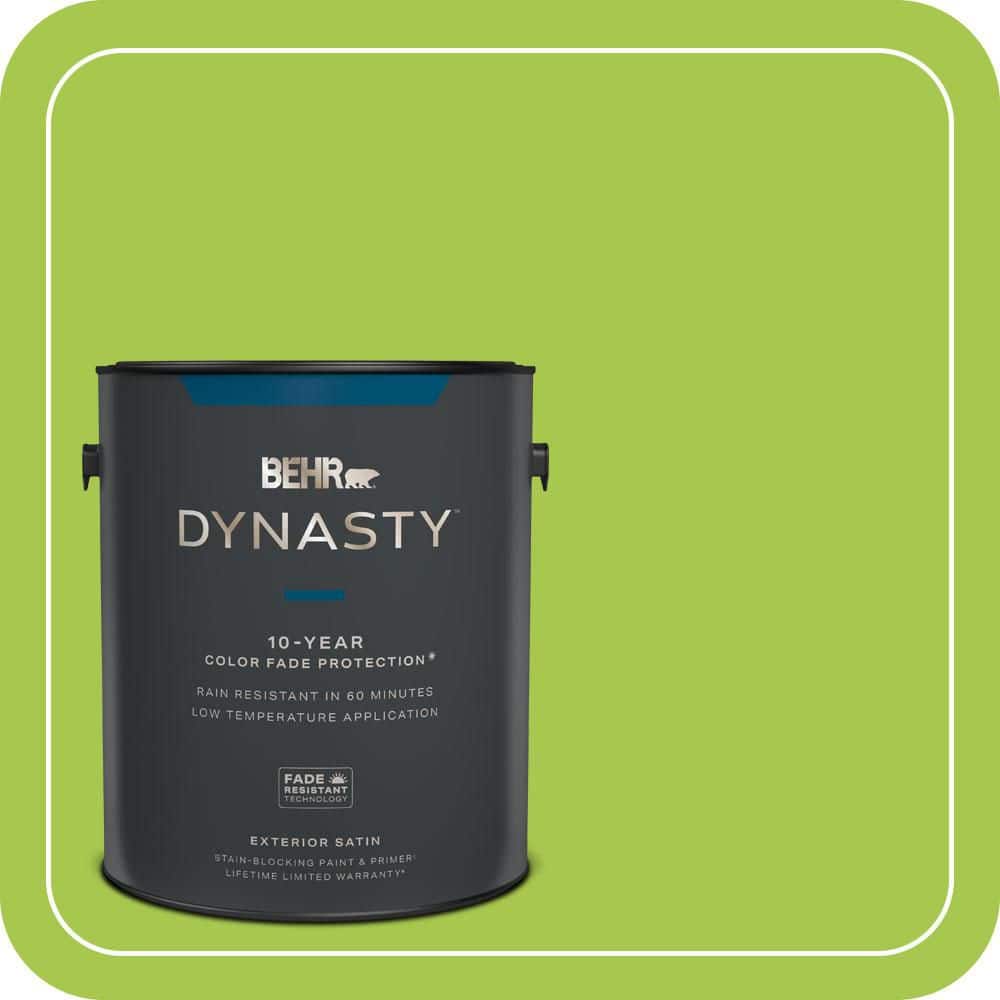 BEHR DYNASTY 1 gal. #420B-5 Sweet Midori Satin Enamel Exterior Stain-Blocking Paint & Primer