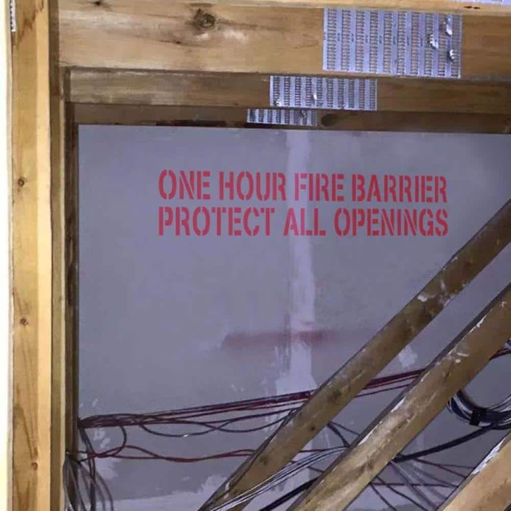 Stencil Ease 1-Hour Fire Wall Stencil (2)