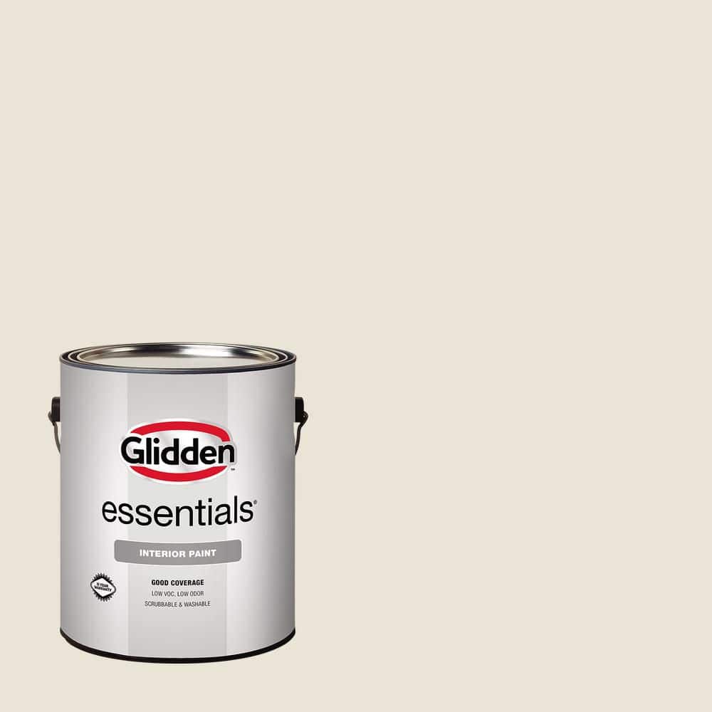 Glidden Essentials 1-gal. PPG1085-1 Blank Canvas Flat Interior Paint