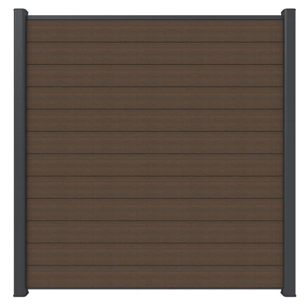 NewTechWood UltraEasy Flat Style Enclosures 6 ft. x 6 ft. Brazilian Ipe Composite Fence Panel 1 ft. Sample (3)