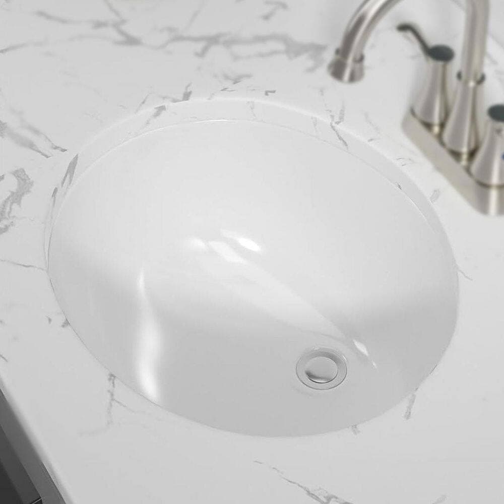 Boosicavelly 19 in. Undermount Sink Basin Ceramic Bathroom Sink in White (3)