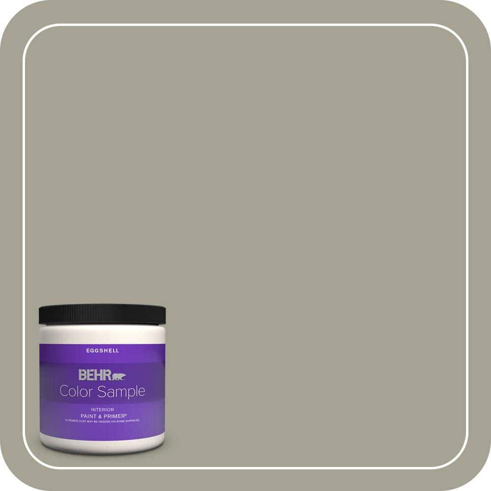 BEHR PREMIUM PLUS Home Decorators Collection #HDC-NT-01 Woodland Sage Flat Interior/Exterior Paint & Primer Color Sample (1)