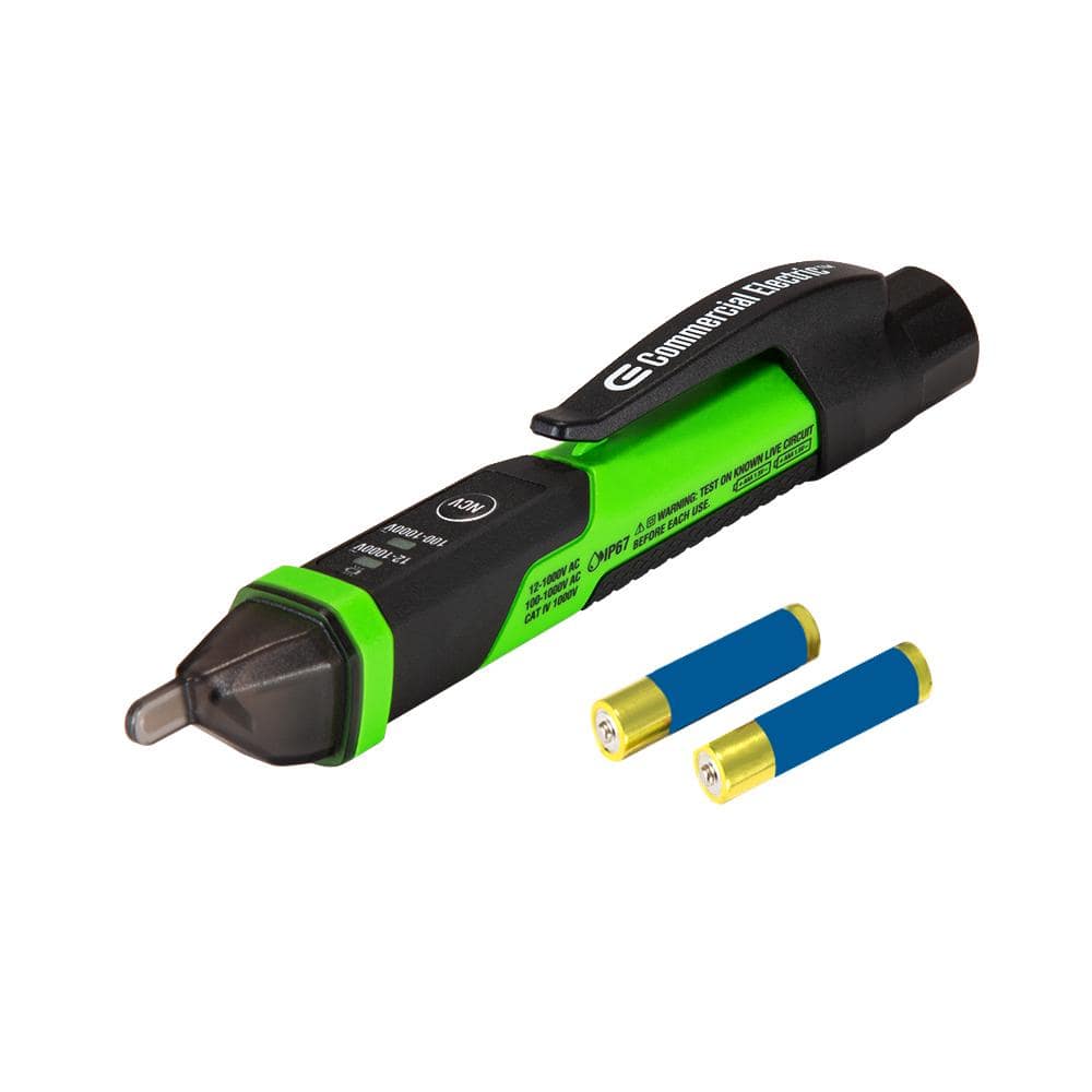 Commercial Electric Digital Dual Range Non Contact Voltage Tester, 12-1000V AC