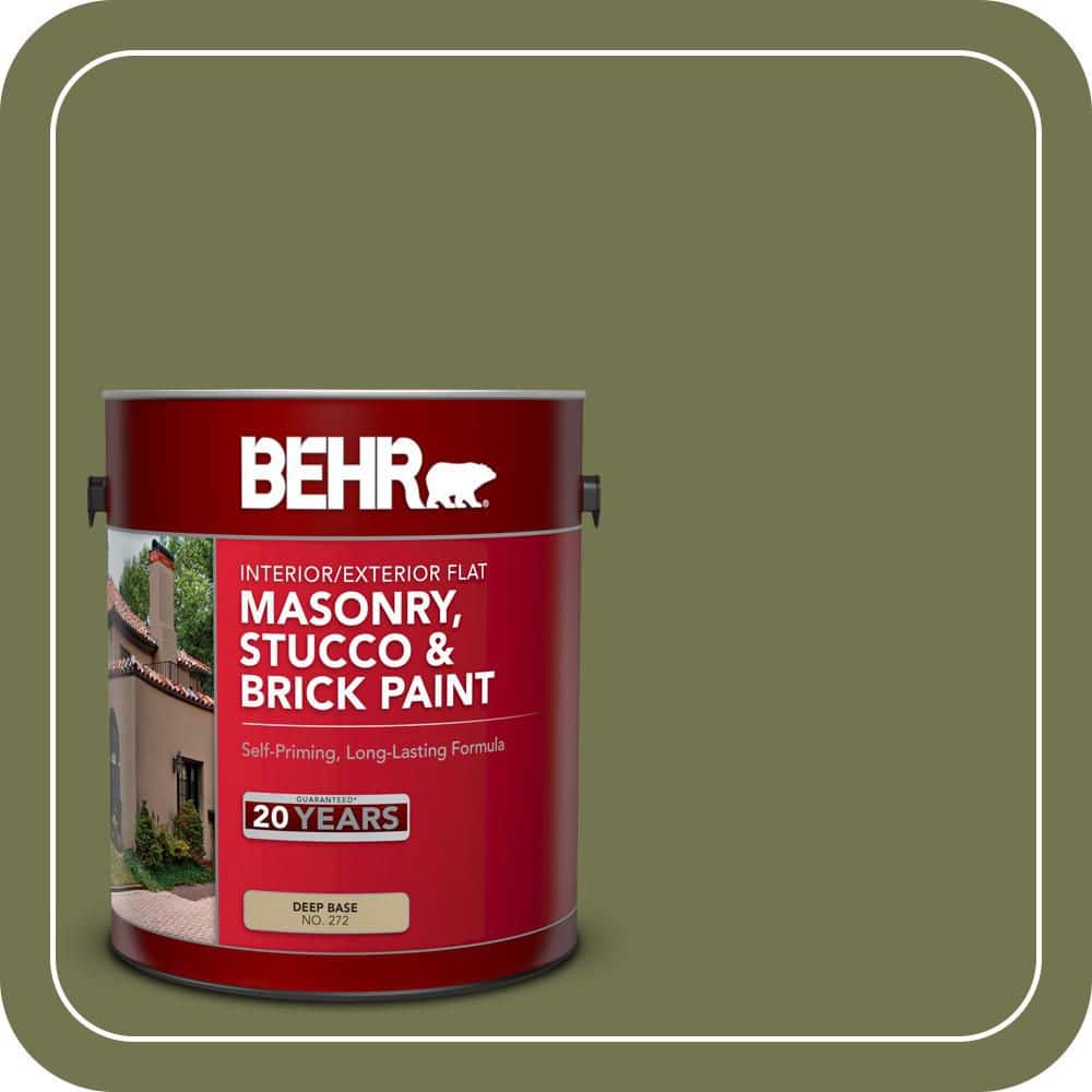 BEHR 1 gal. #S360-6 Secret Meadow Flat Interior/Exterior Masonry, Stucco and Brick Paint (1)