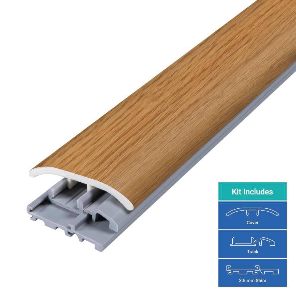 PERFORMANCE ACCESSORIES Birchwood 0.31 in. T x 2 in. W x 78.7 in. L Vinyl 4-in-1 Molding (3)