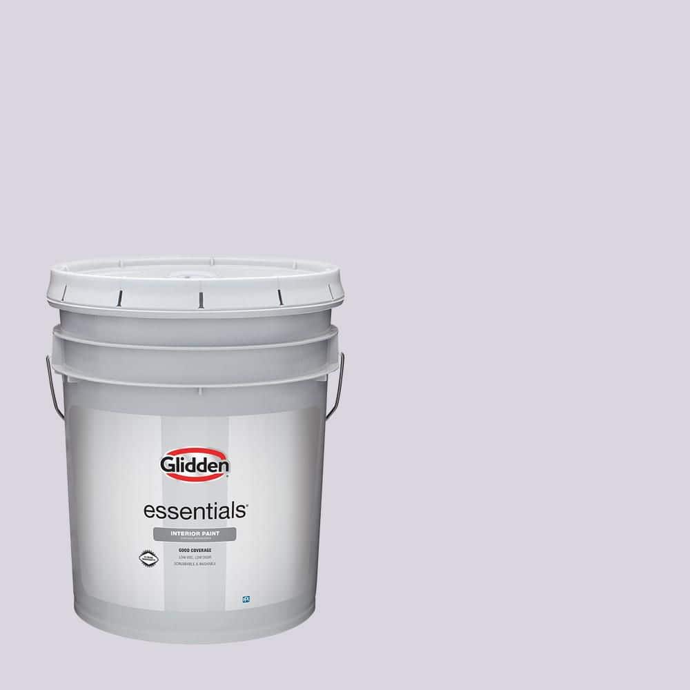 Glidden Essentials 5 gal. PPG1174-2 Violet Whimsey Semi-Gloss Interior Paint