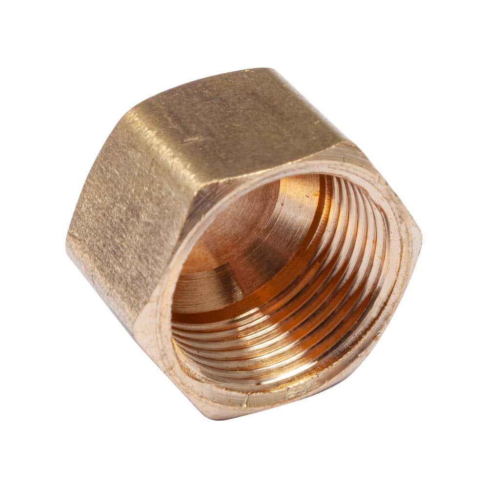LTWFITTING 3/8 in. Brass Compression Cap Fitting