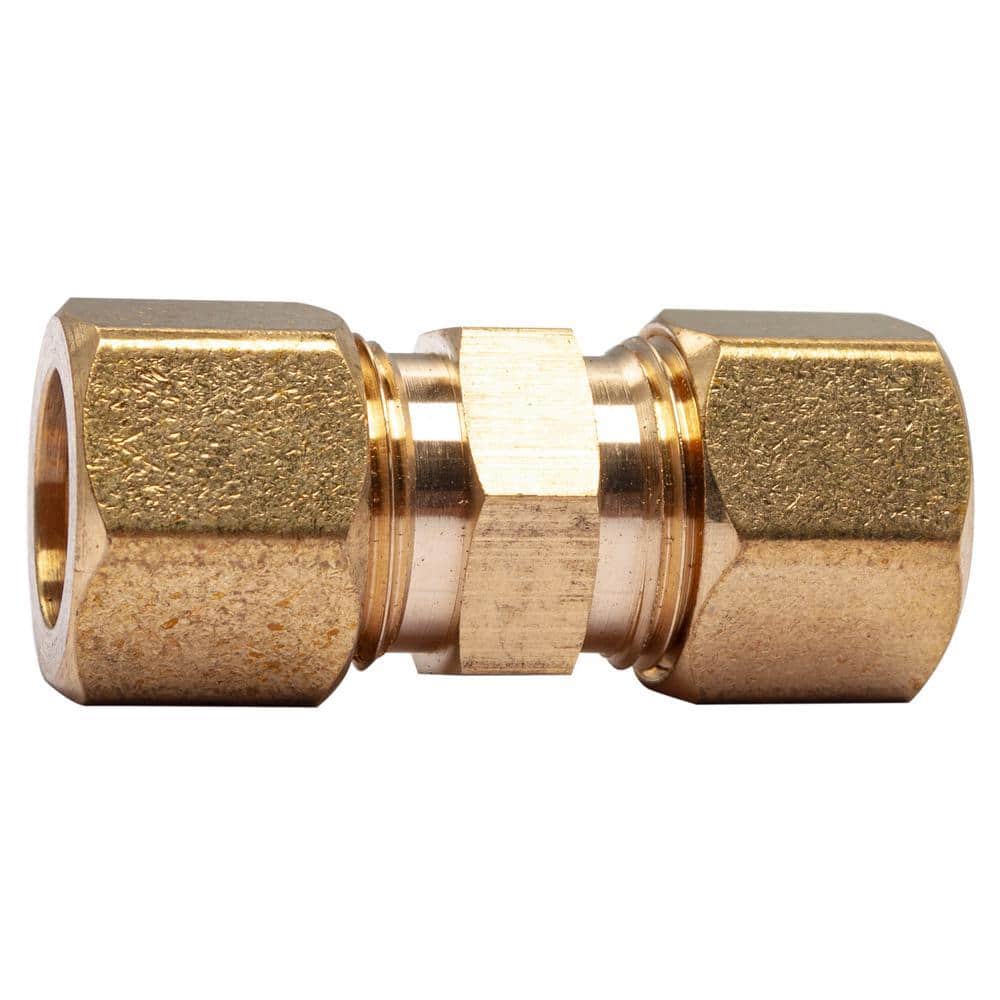 LTWFITTING 1/2 in. O.D. Brass Compression Coupling Fitting (1)