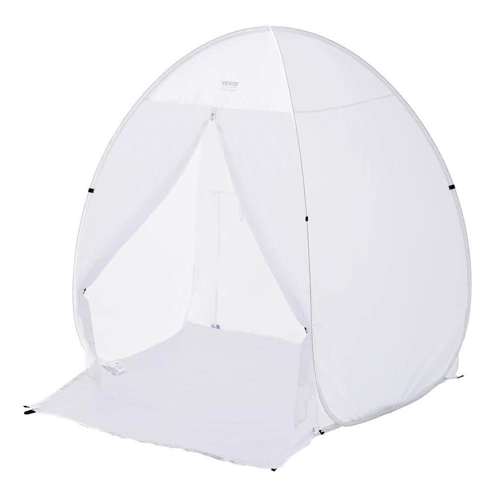 VEVOR Spray Paint Shelter, 60 in. L x 60 in. W x 70 in. H Pop-Up Portable Spray Paint Tent with Built-In Floor, Exhaust Window (1)