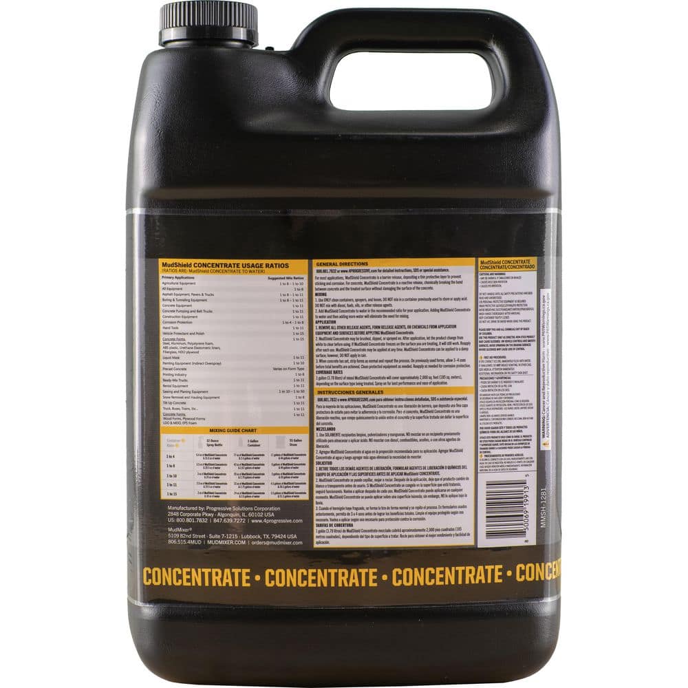 MUDMIXER MudShield 1 gal. Concentrate-Industrial-Grade Concrete Release and Anti-Corrosion Shield-Makes 12 gal. (2)