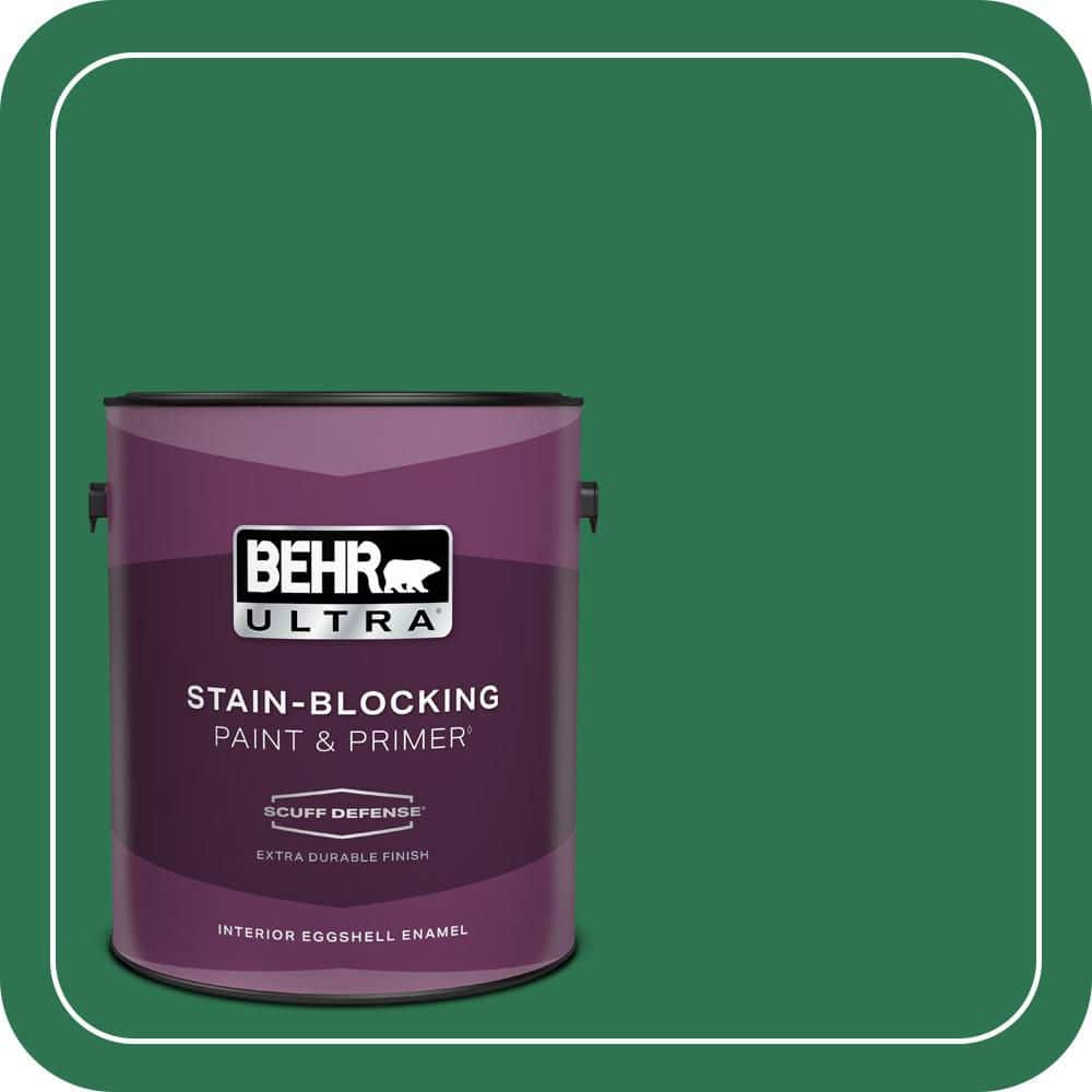 BEHR ULTRA 1 gal. #P420-7 Crown Jewel Extra Durable Eggshell Enamel Interior Paint & Primer