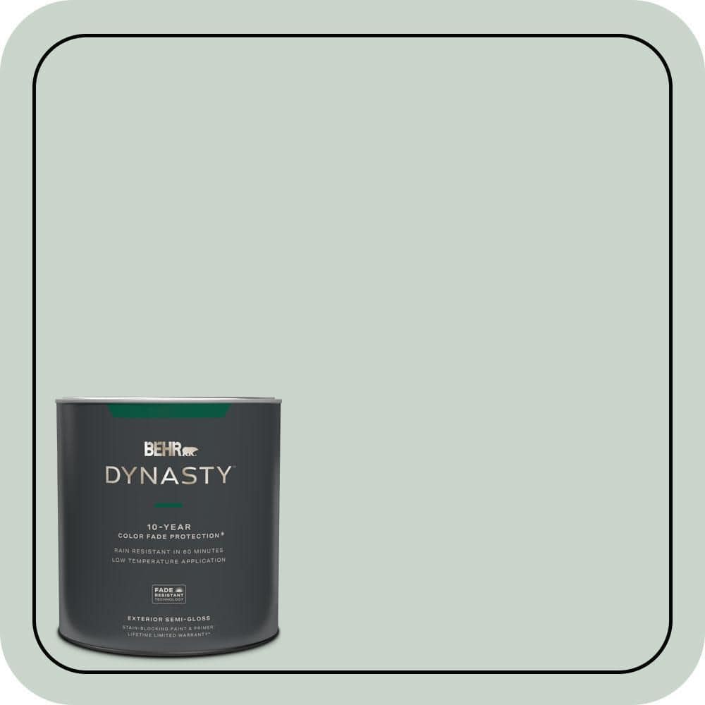 BEHR DYNASTY 1 qt. #460E-2 Valley Mist Semi-Gloss Exterior Stain-Blocking Paint & Primer