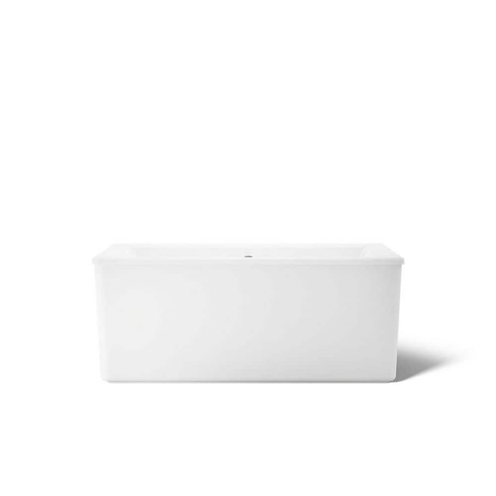 KOHLER Stargaze 60 in. x 34 in. Soaking Bathtub with Center Drain in White (2)
