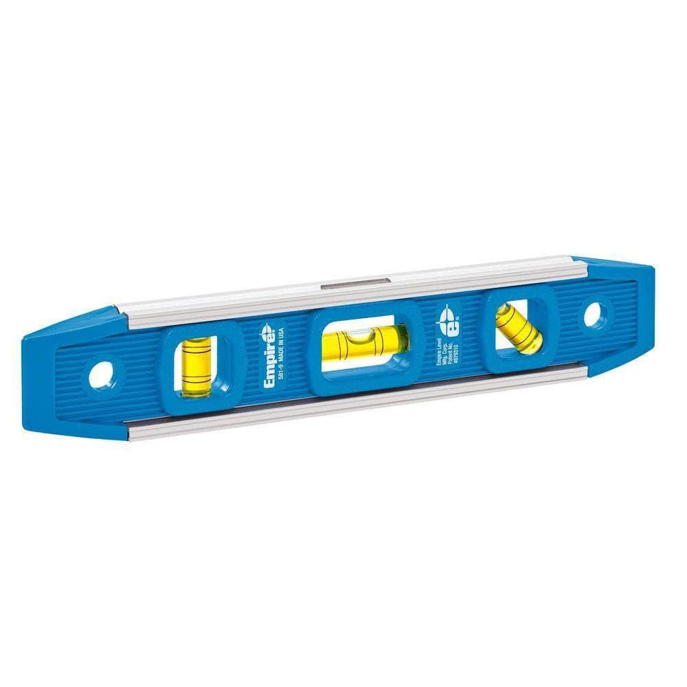 Empire Aluminum Magnetic I-Beam Level with Aluminum Rafter Square and Torpedo Level (3)