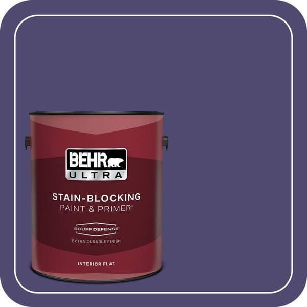BEHR ULTRA 1 gal. #T11-12 Harajuku Girl Extra Durable Flat Interior Paint & Primer (2)
