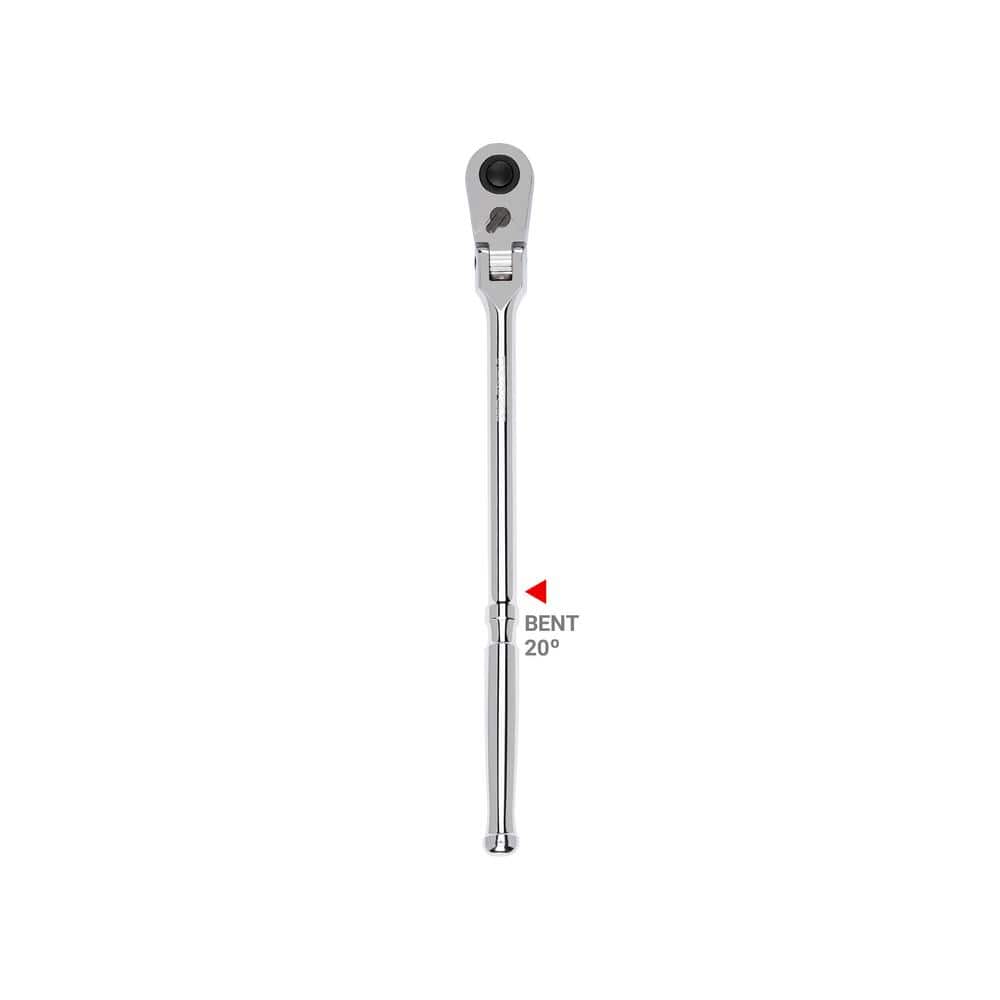 TEKTON 1/2 in. Drive x 14 in. Flex Head Quick-Release Bent Handle Ratchet (1)