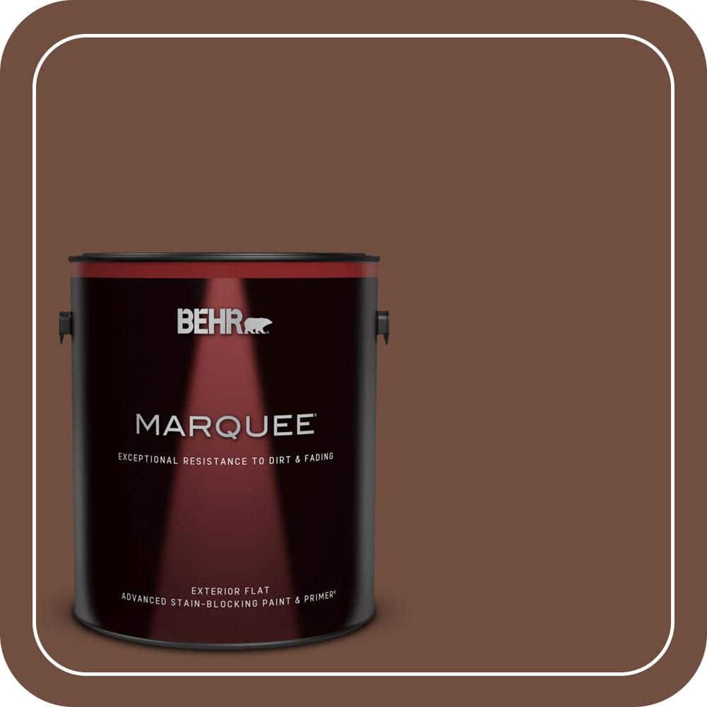 BEHR MARQUEE 1 gal. #N160-7 Brown Velvet Flat Exterior Paint & Primer