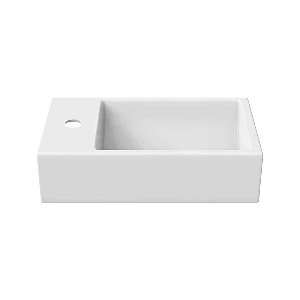 Swiss Madison Colmer 18 in. W Ceramic Vanity Top in White Glossy (1)