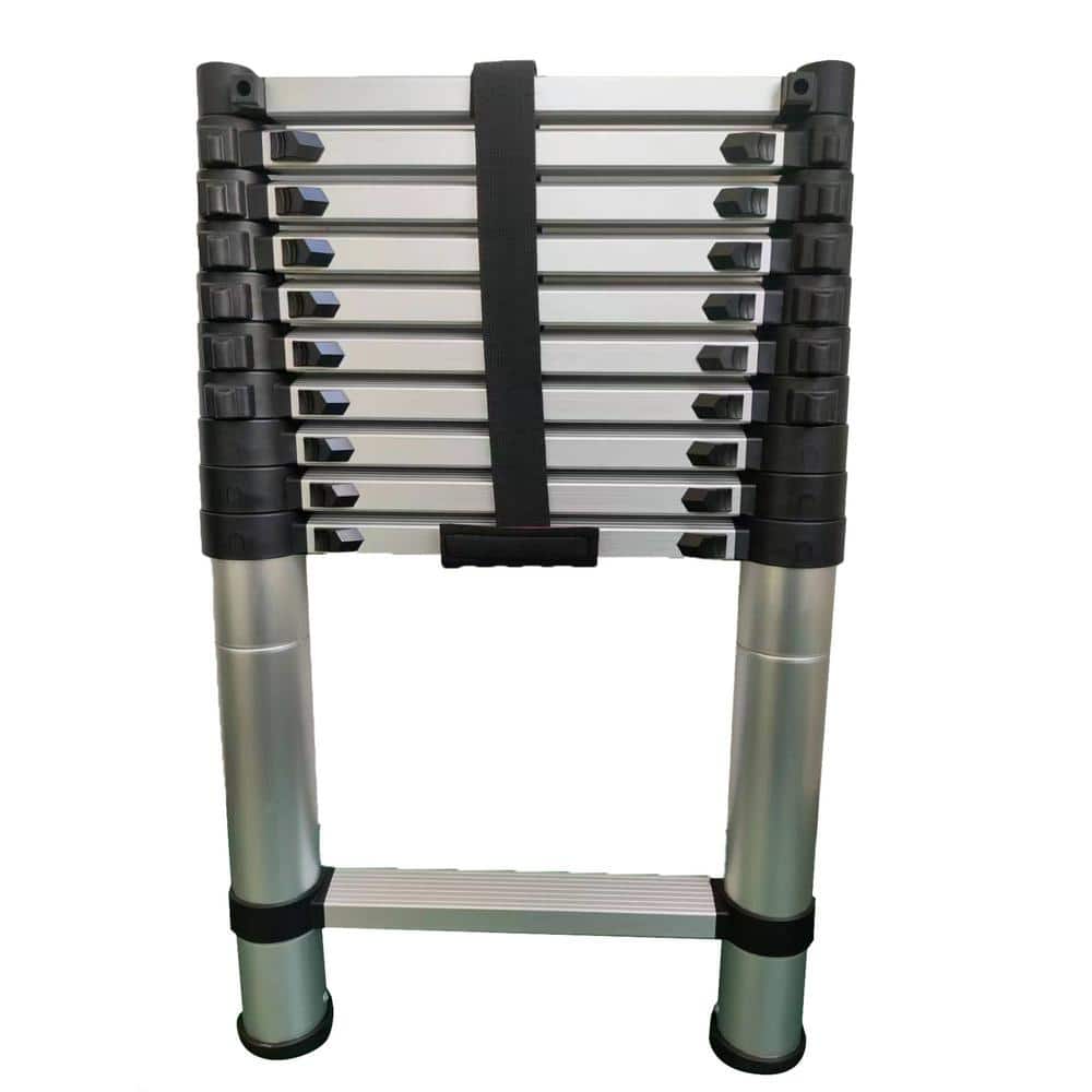 XTEND+CLIMB 10.5 ft. Aluminum Telescoping Extension Ladder (14.5 Reach Height), 225 lbs. Load Capacity Type II Duty Rating