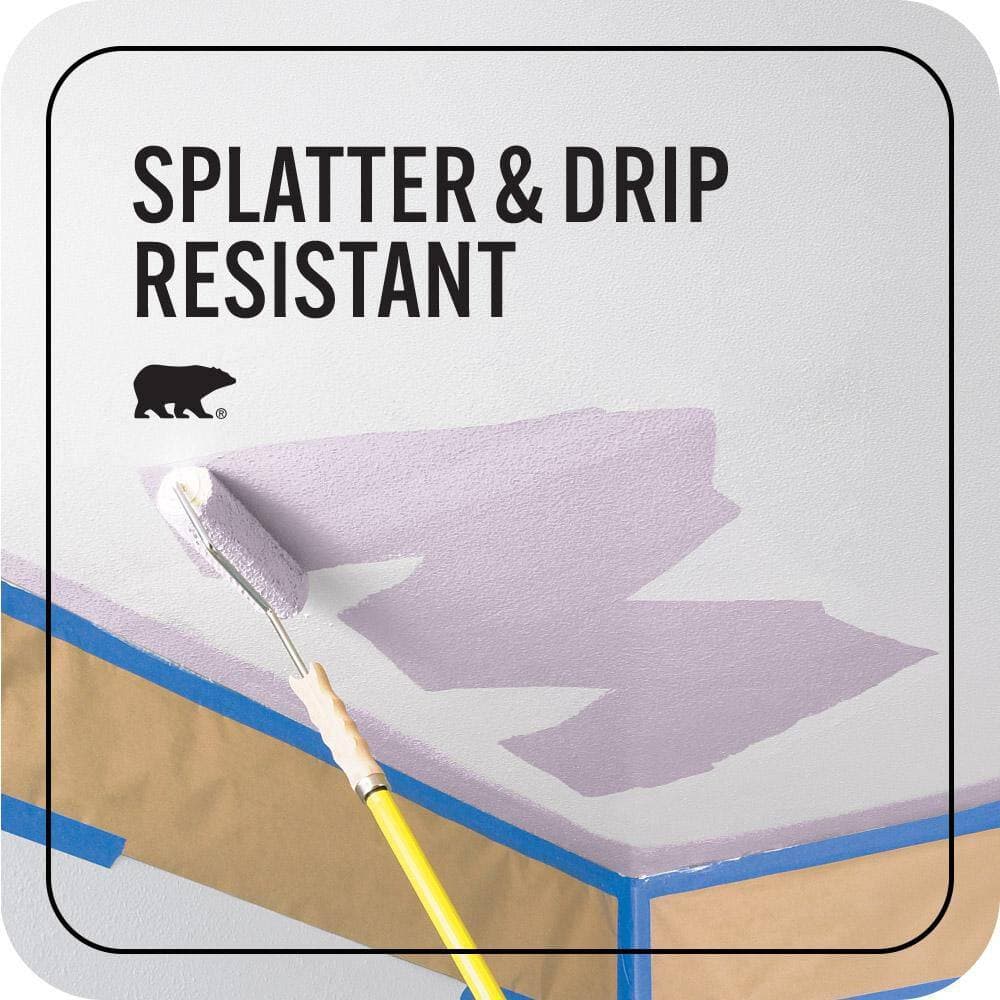 BEHR PREMIUM PLUS 1 gal. #M100-2 Seedless Grape Ceiling Flat Interior Paint & Primer (4)