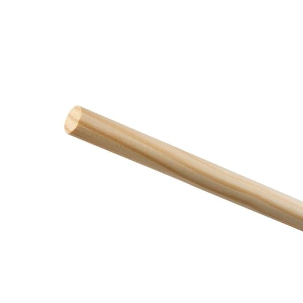 Waddell Pine Round Dowel - 48 in. x 0.75 in. - Sanded and Ready for Finishing - Versatile Wooden Rod for DIY Home Projects