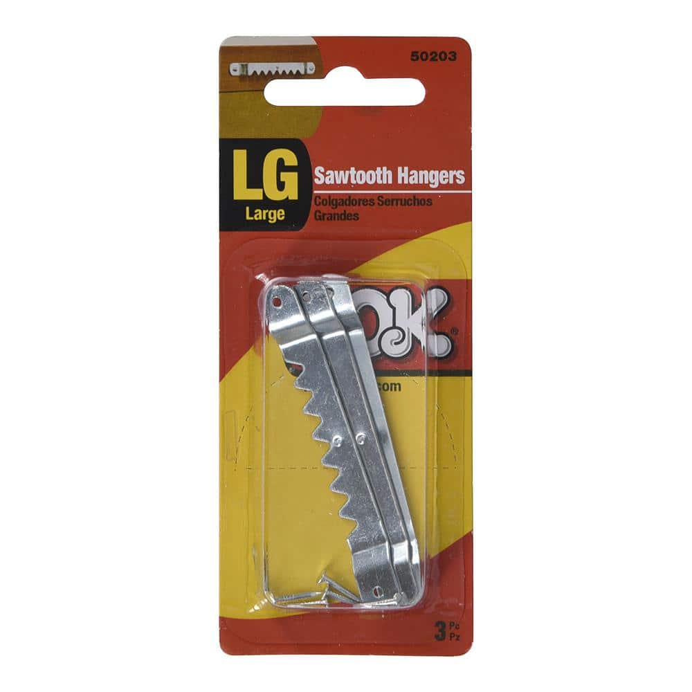 OOK 3-Pack 20 lbs. Steel Sawtooth Ring Hangers (2)