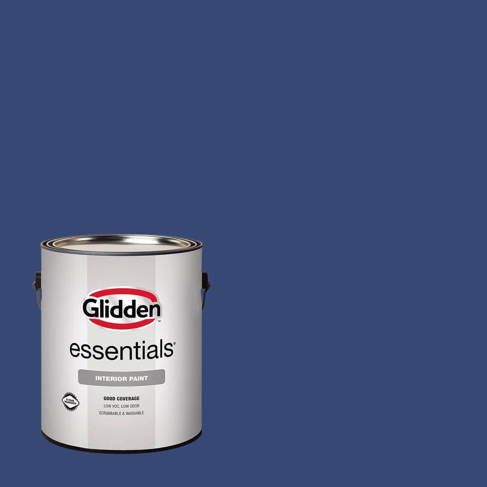 Glidden Essentials 1 gal. PPG1166-7 Daring Indigo Semi-Gloss Interior Paint (1)