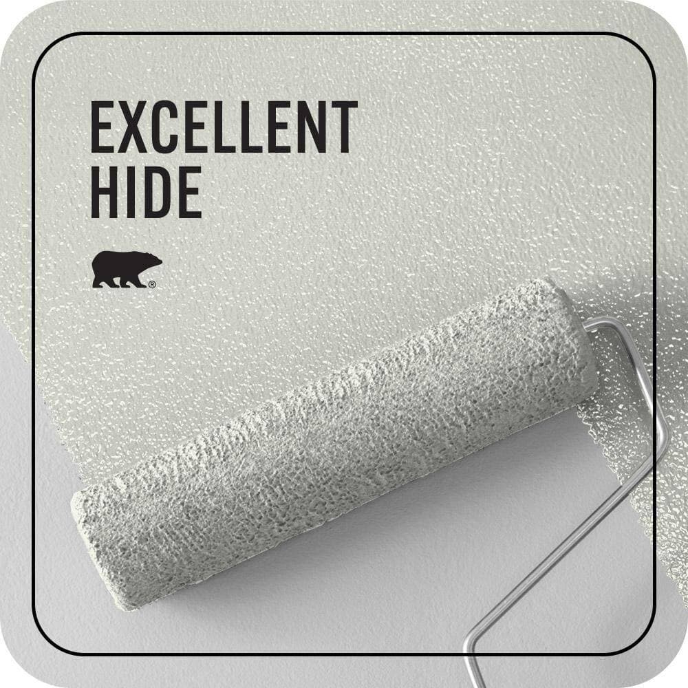 BEHR PREMIUM PLUS 1 qt. #GR-W10 Calcium Ceiling Flat Interior Paint & Primer (2)