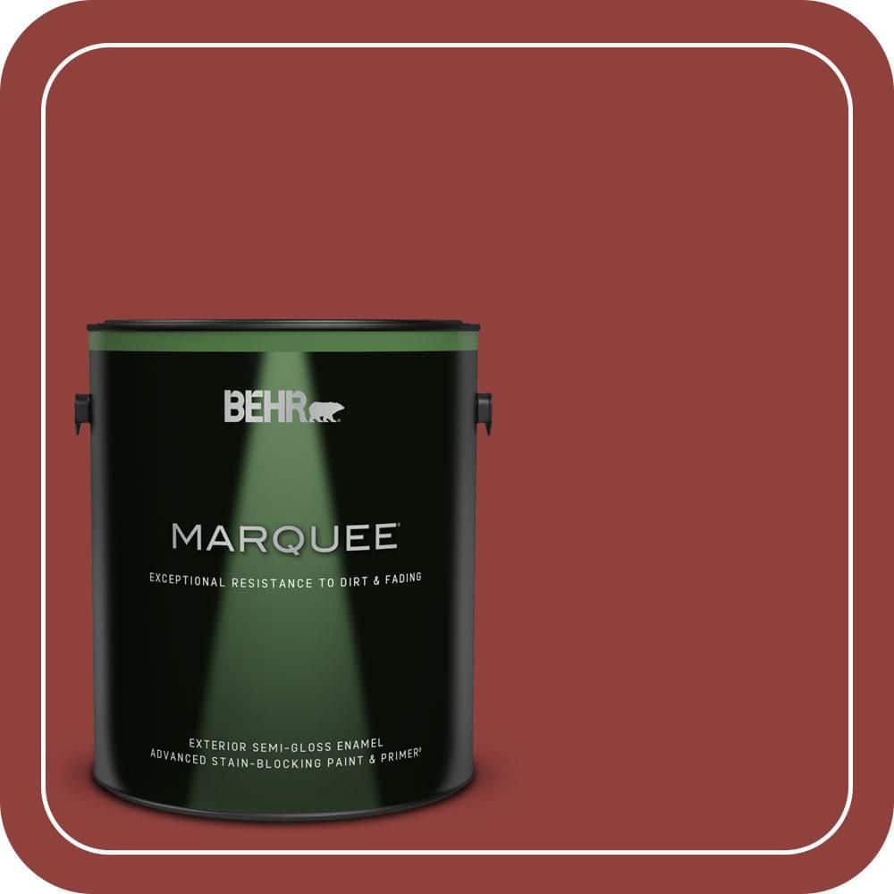BEHR MARQUEE 1 gal. #S-H-180 Awning Red Semi-Gloss Enamel Exterior Paint & Primer (1)