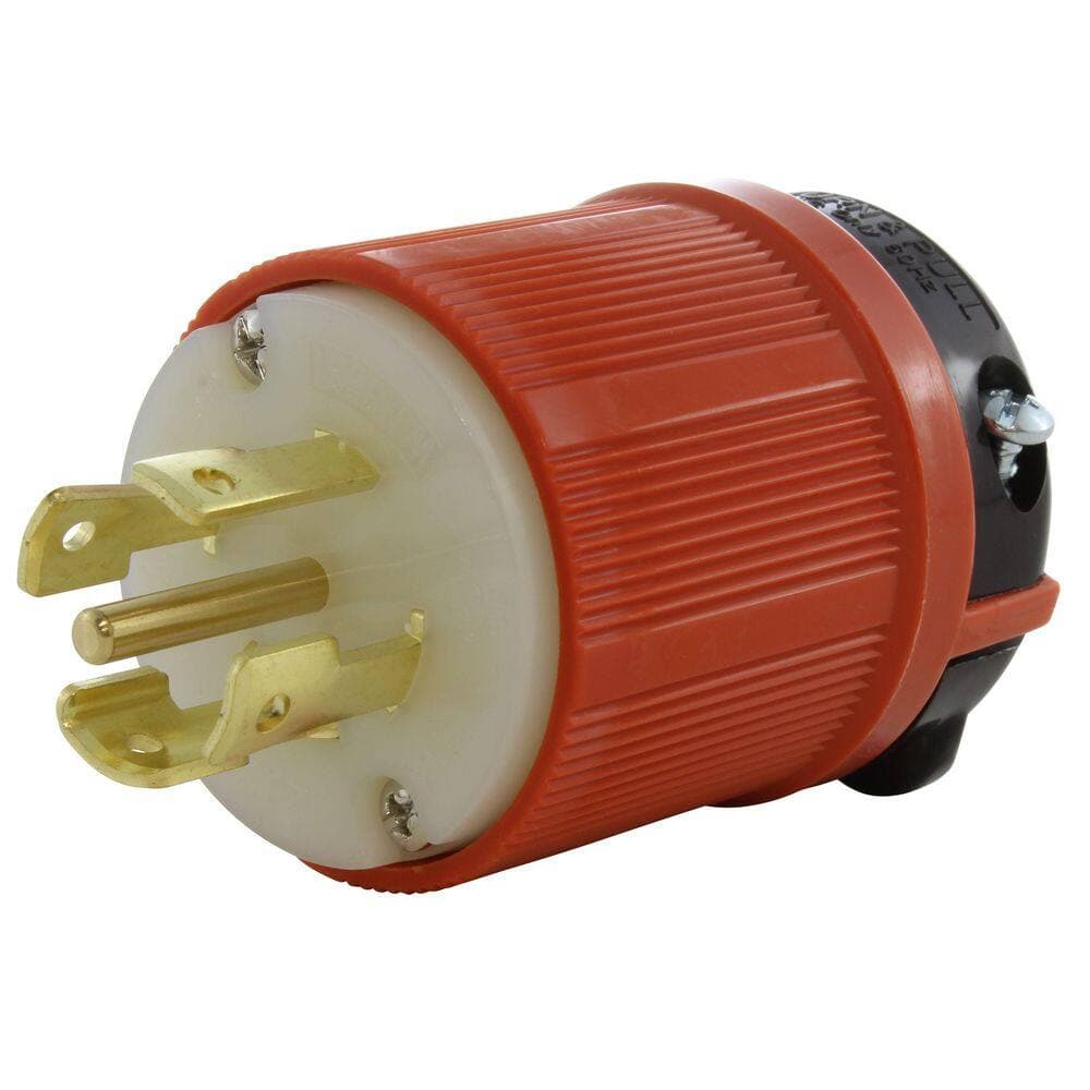 AC WORKS NEMA 30 Amp 3-Phase 120/208-Volt 3PY 5-Wire Locking Male Plug with UL C-UL Approval (1)
