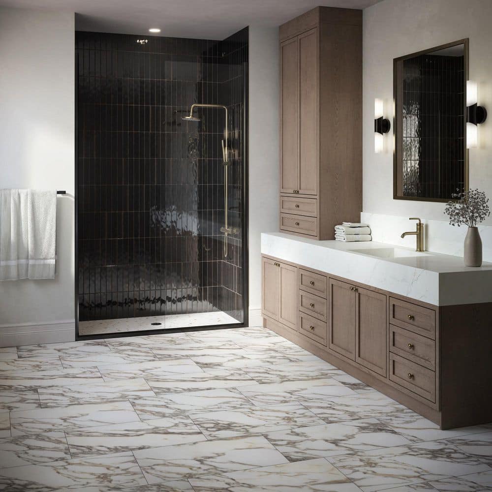 Daltile Whisperpeak Glacier 15 in. x 30 in. Matte Porcelain Floor and Wall Tile (3.27 sq. ft. /each) (3)