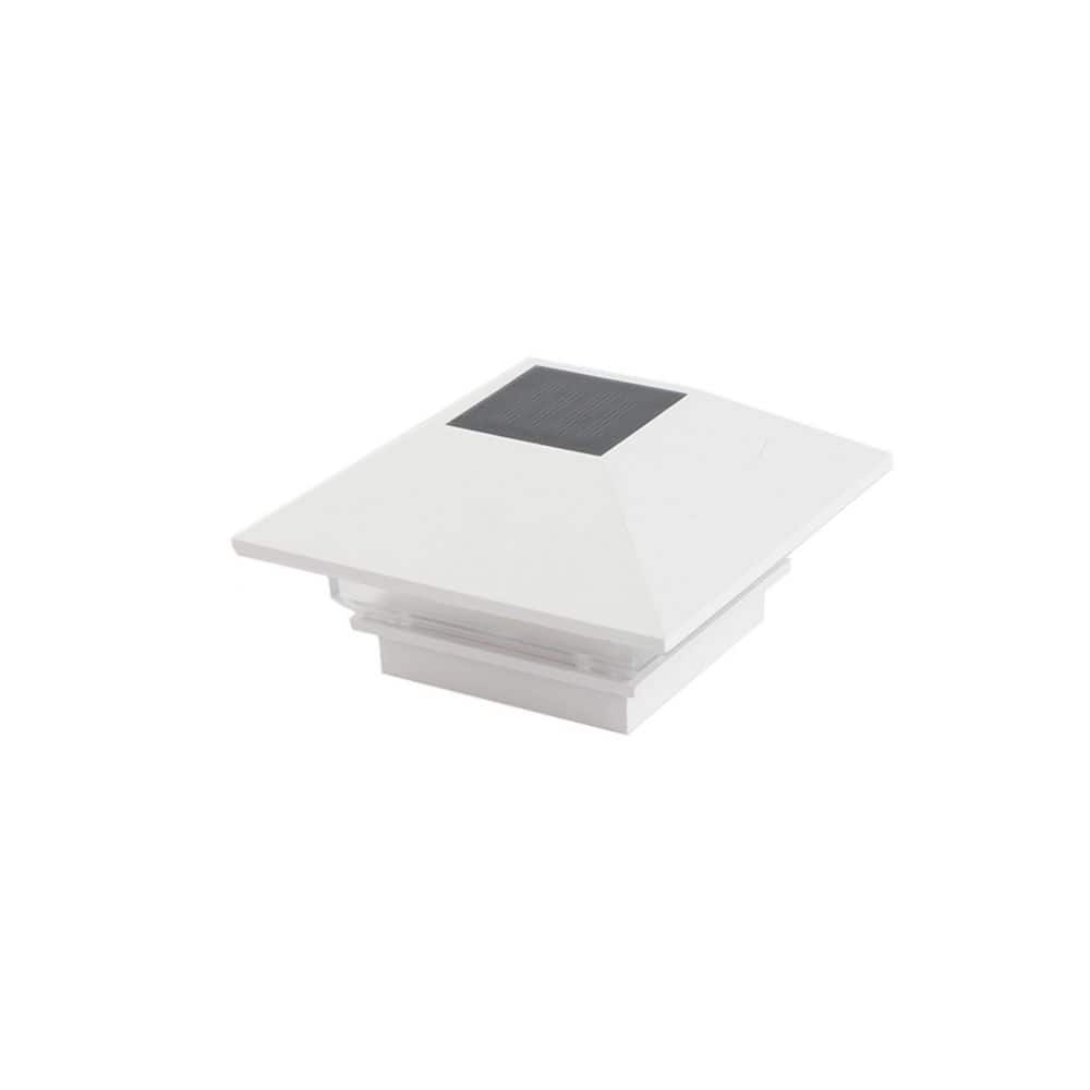 Deckorators 2-1/2 in. x 2-1/2 in. White Plastic Solar Post Cap (1)