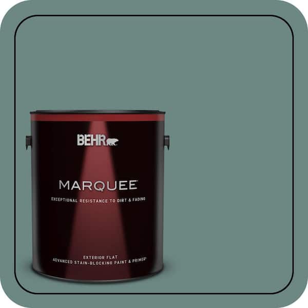 BEHR MARQUEE 1 gal. #480F-5 Marsh Creek Flat Exterior Paint & Primer (2)