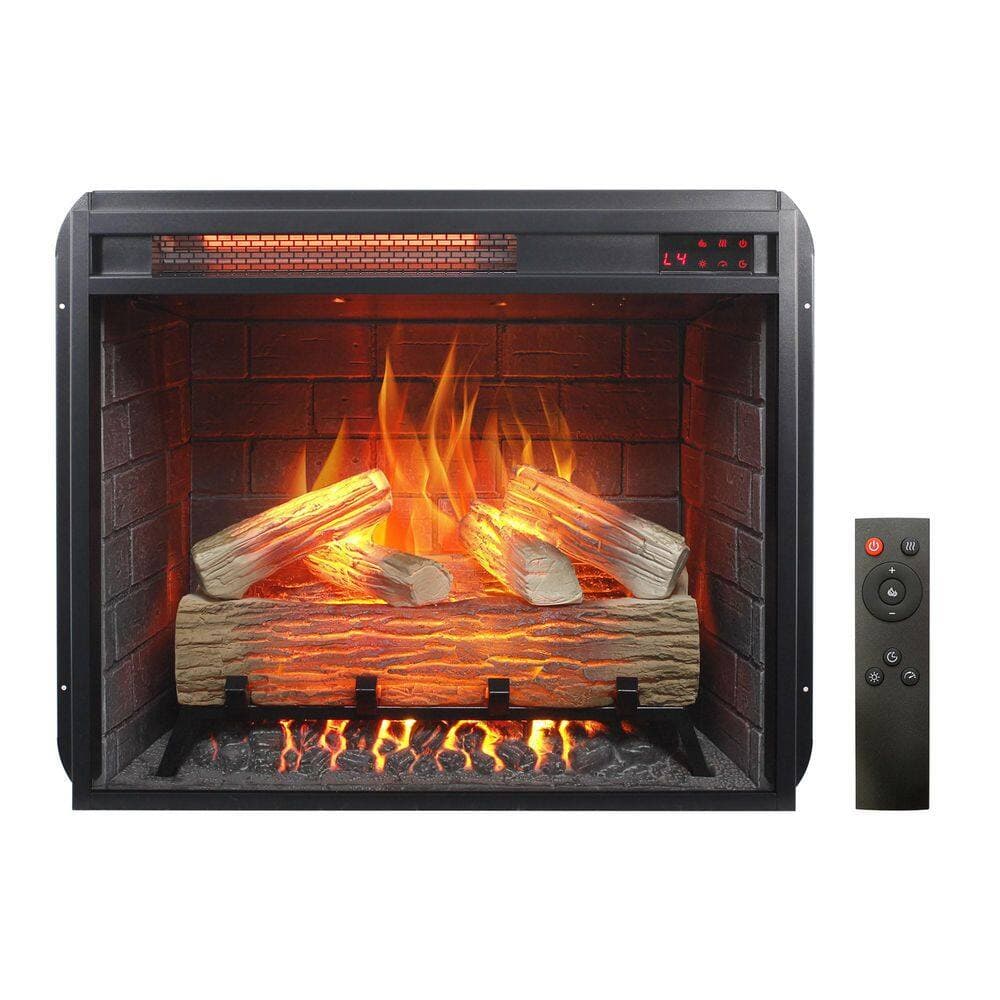 Mondawe 23 in. 5000BTU Electric Fireplace Insert with Timer, Overheating Protection (2)
