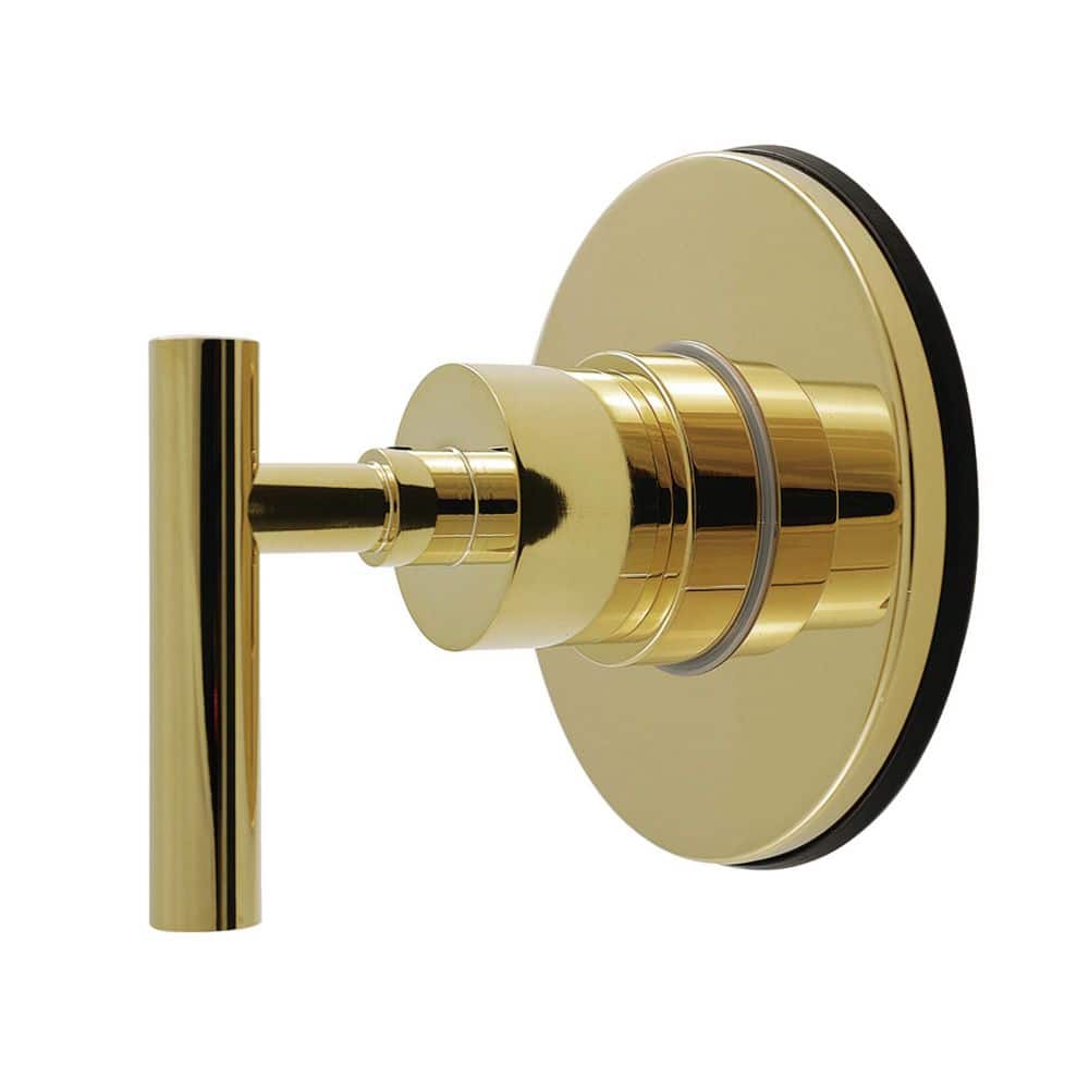 Kingston Brass Manhattan 3/4 in. Single-Handle 1-Hole Wall Mount 6-Way Diverter Valve with Trim Kit in Polished Brass (1)