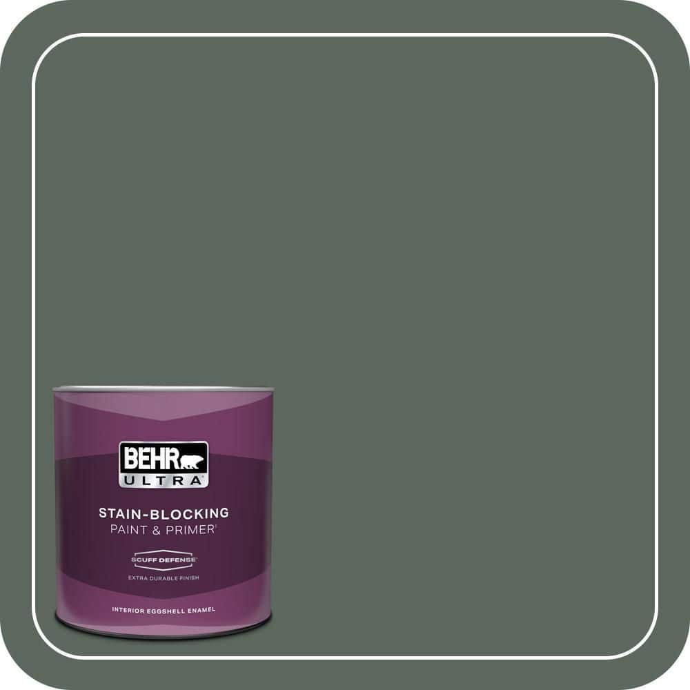 BEHR ULTRA 1 qt. #N420-6 Pine Mountain Extra Durable Eggshell Enamel Interior Paint & Primer